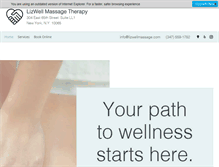 Tablet Screenshot of lizwellmassage.com